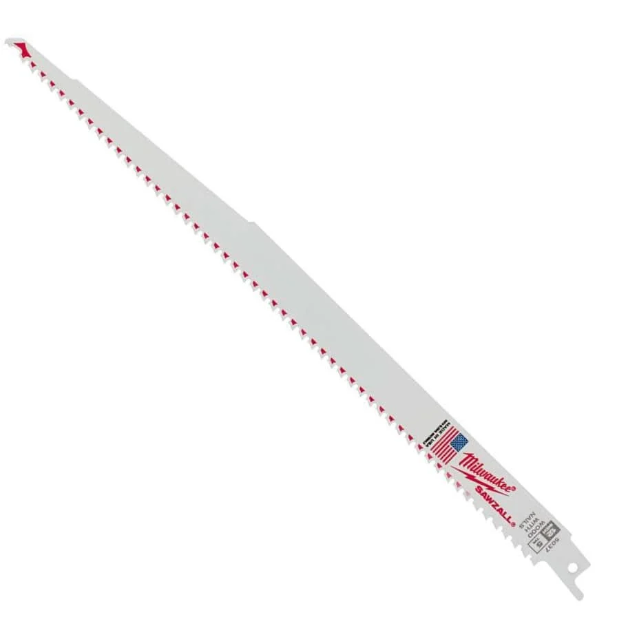 Milwaukee 48-00-5037 12" 5 TPI SAWZALL Recip Blade (5 Pk)