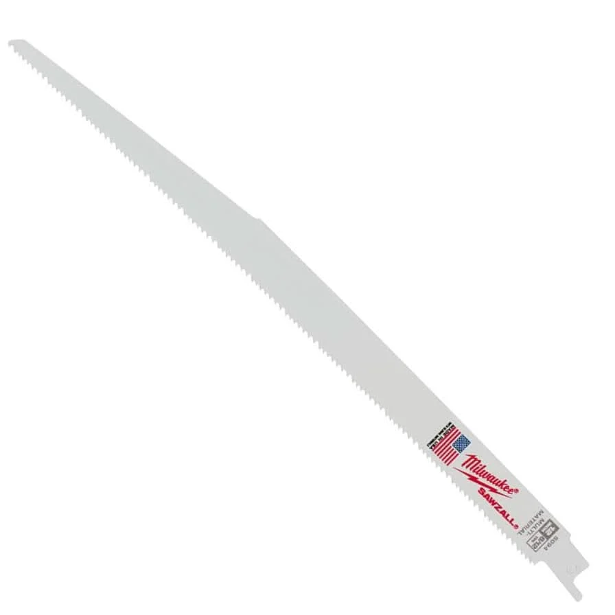 Milwaukee 48-00-5094 12 " 8/12 TPI SAWZALL Recip Blades (5 Pk)
