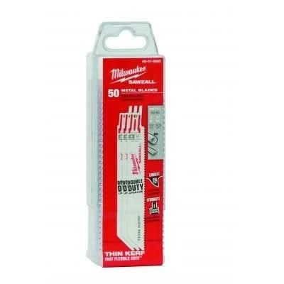 Milwaukee 48-01-6092 6" 10 TPI Thin Kerf SAWZALL Recip Blades (50 Pk)