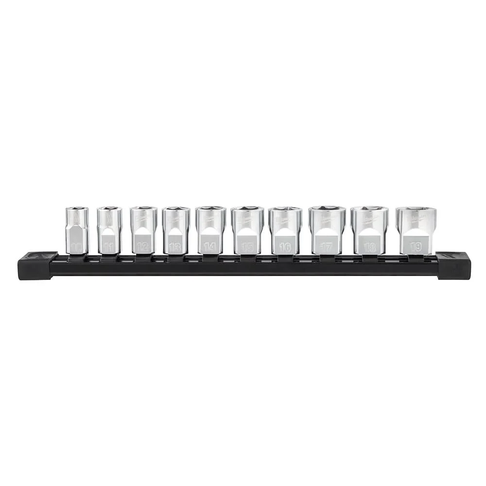 Milwaukee 48-22-9503 3/8-inch Drive 10-Piece Socket Set - Metric