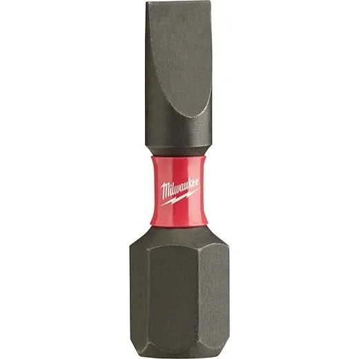 Milwaukee 48-32-4116 Shockwave Impact Slotted 1/8" Insert Bits, 25-Pack