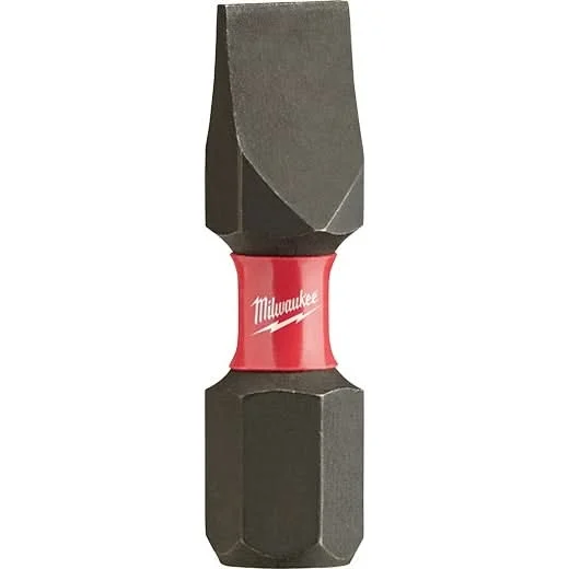 Milwaukee 48-32-4118 Shockwave Impact Slotted 1/4" Insert Bits, 25-Pack