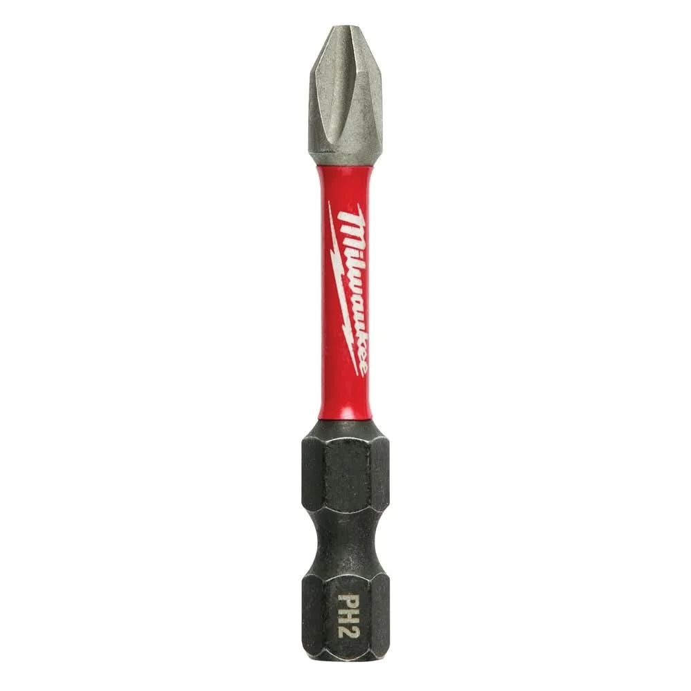 Milwaukee 48-32-4162 SHOCKWAVE 2" Impact Phillips #1 Power Bit, 25-Pack