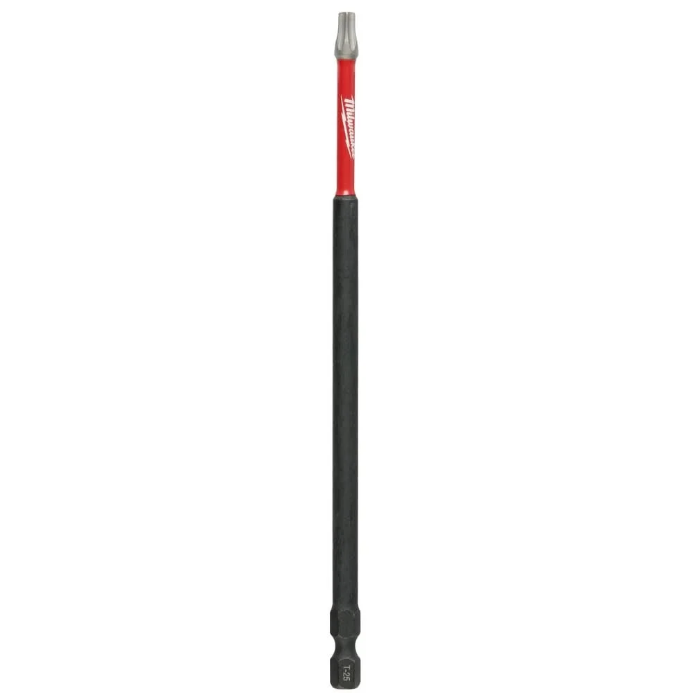 Milwaukee 48-32-4246 SHOCKWAVE 6" Impact Torx T25 Power Bits, 10-Pack
