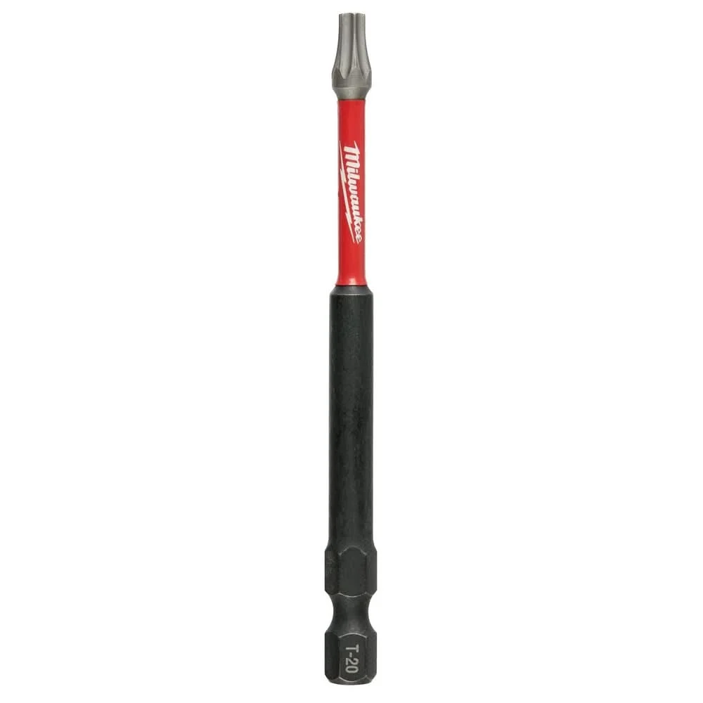 Milwaukee 48-32-4395 SHOCKWAVE 3-1/2" Impact Torx T20 Power Bits, 25-Pack