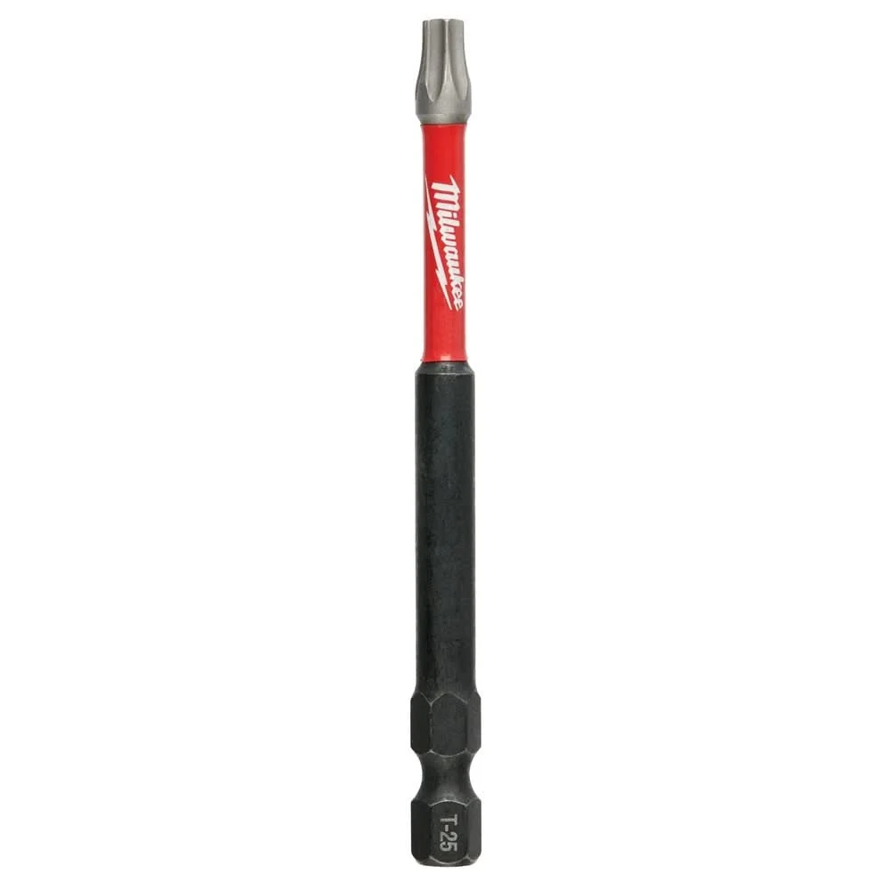 Milwaukee 48-32-4396 SHOCKWAVE 6" Impact Torx T25 Power Bits, 15-Pack