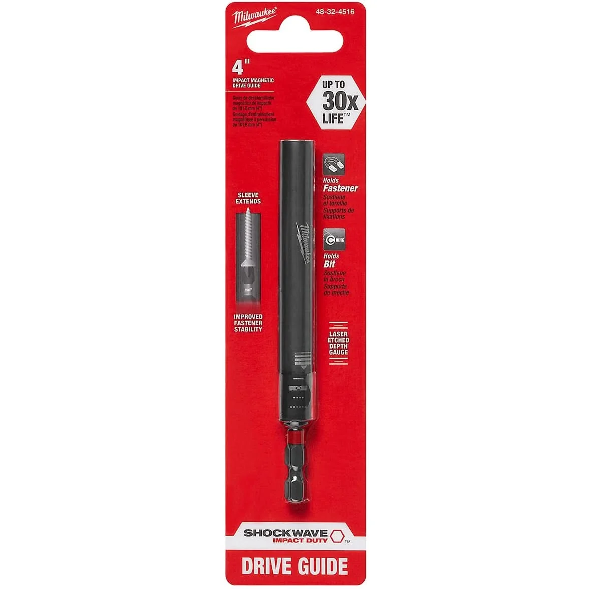 Milwaukee 48-32-4516 Shockwave 4-Inch Impact Magnetic Drive Guide
