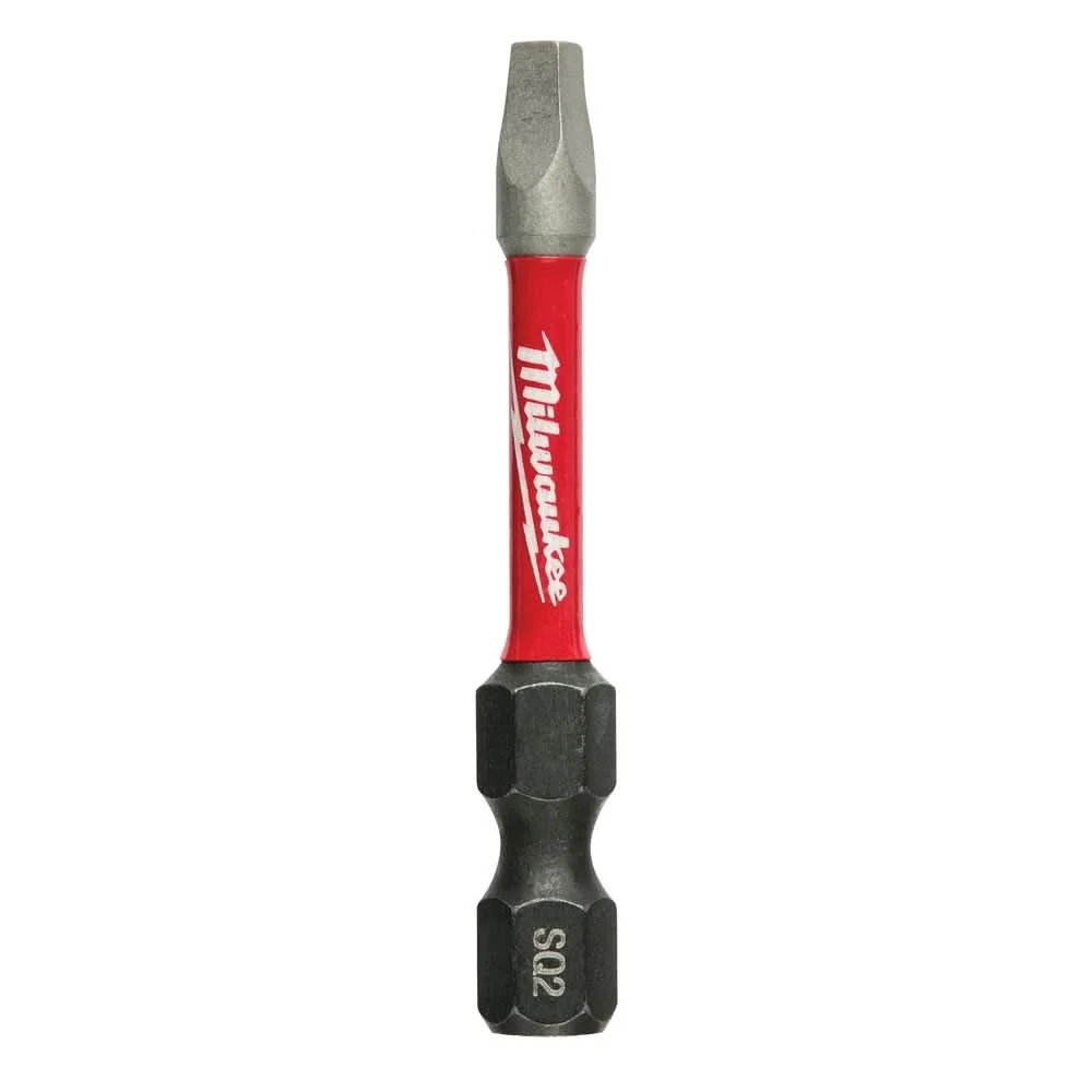 Milwaukee 48-32-4972 SHOCKWAVE 2-Inch SQ2 Impact Bit, 2-Pack