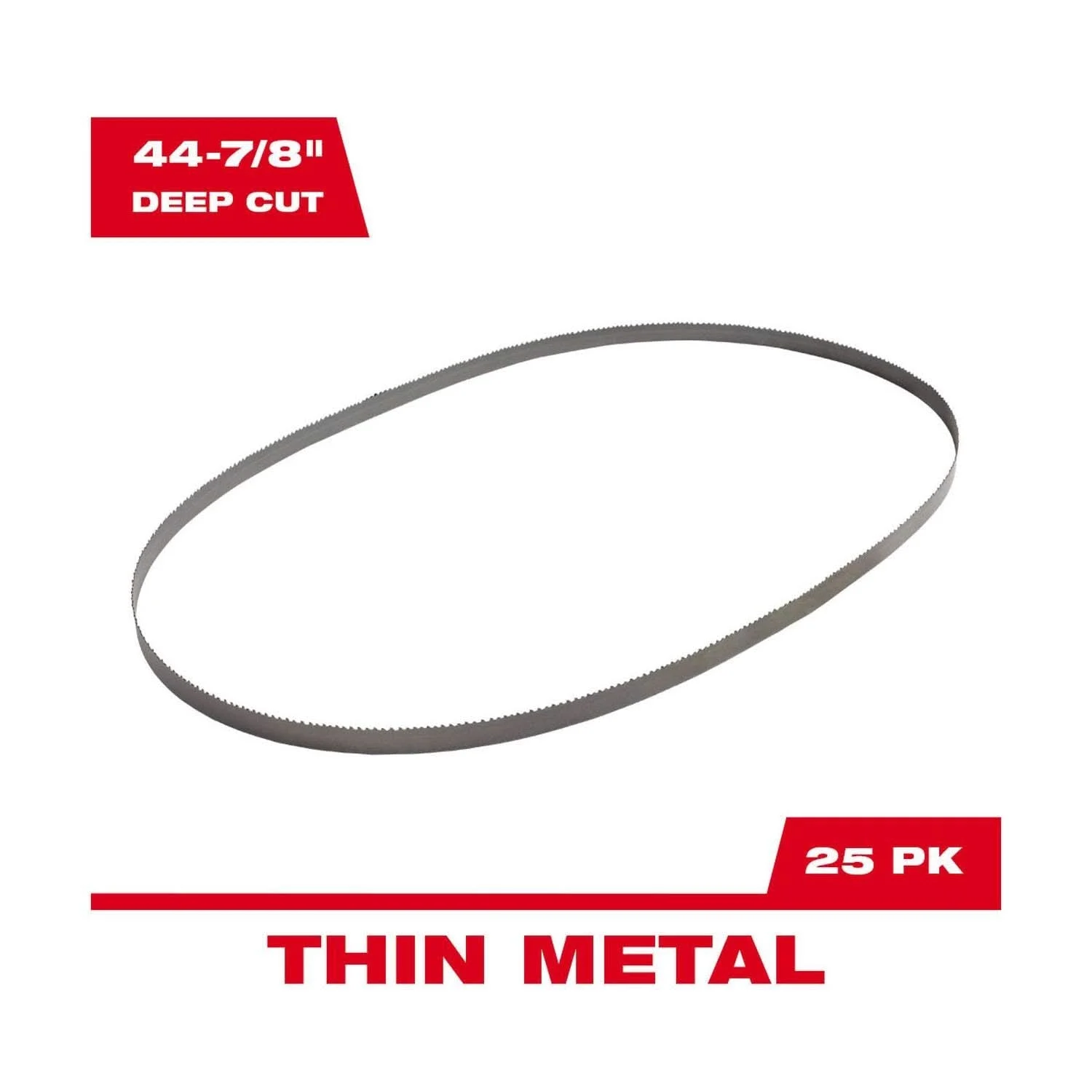 Milwaukee 48-39-0565 14/18 TPI Bandsaw Blades Deep Cut, 25-Pack