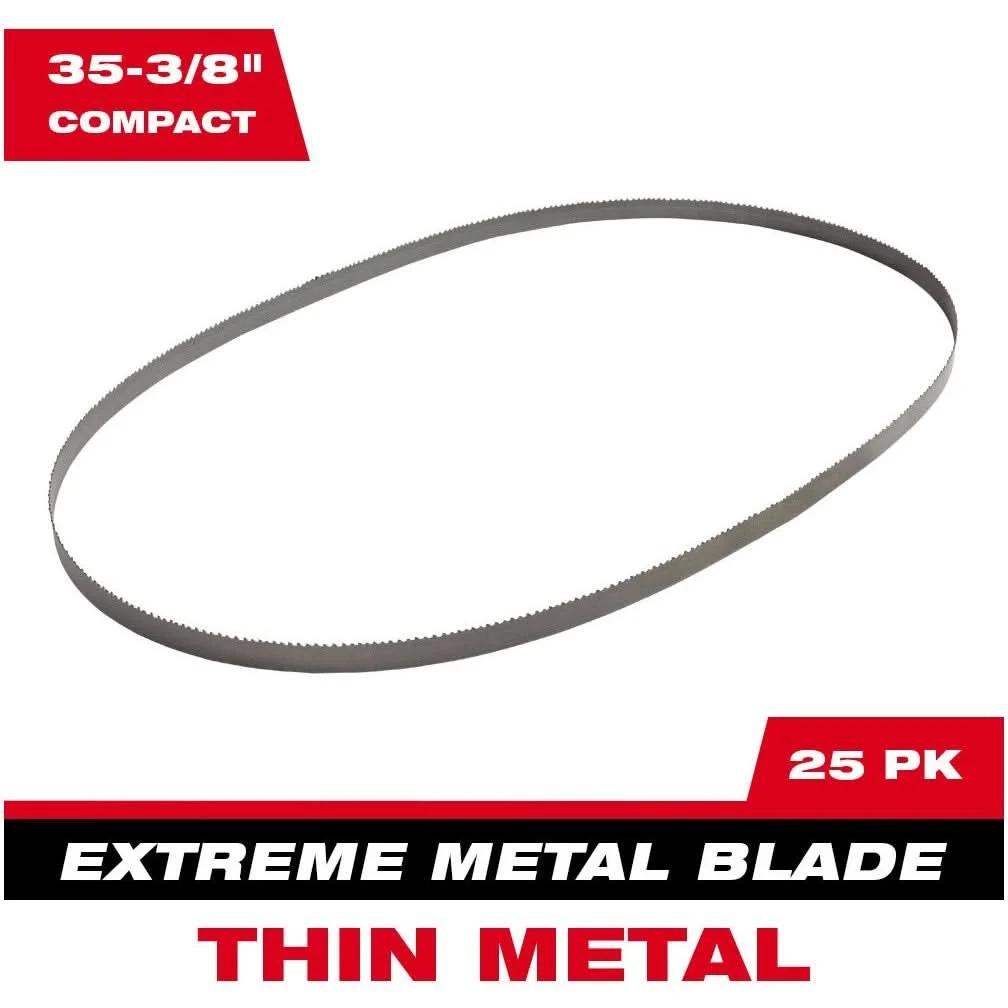 Milwaukee 48-39-0616 Extreme Thin Metal Bandsaw Blades Deep Cut, 25-Pack