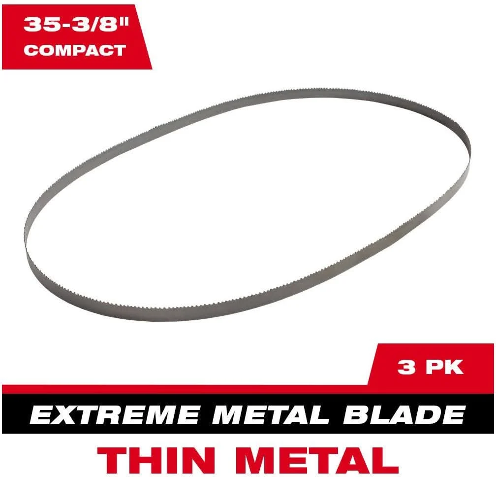 Milwaukee 48-39-0619 Extreme Thin Metal Bandsaw Blades Compact, 3-Pack