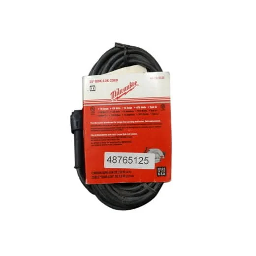 Milwaukee 48-76-5125 25' 2-Wire QUIK-LOK Cord