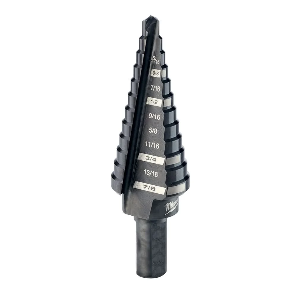 Milwaukee 48-89-9204 #4 Step Drill Bit, 3/16" - 7/8" by 1/16"