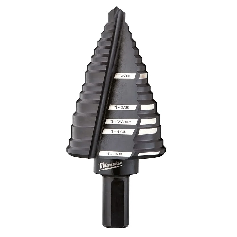 Milwaukee 48-89-9212 #12 Step Drill Bit, 7/8" - 1-3/8"