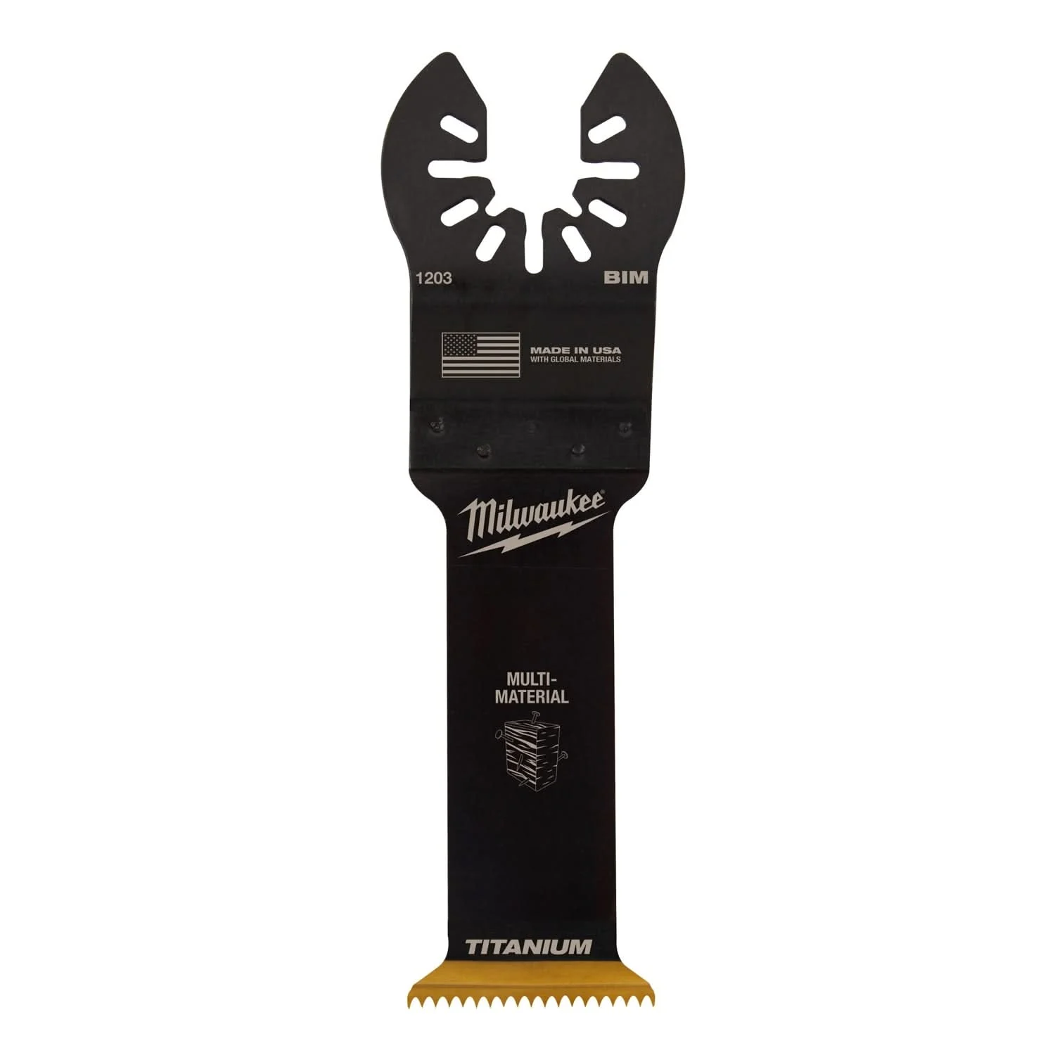 Milwaukee 49-25-1203 Open-Lok 1-1/4-Inch Titanium Enhanced Bi-Metal Multi-Material Blade, 1-Pack
