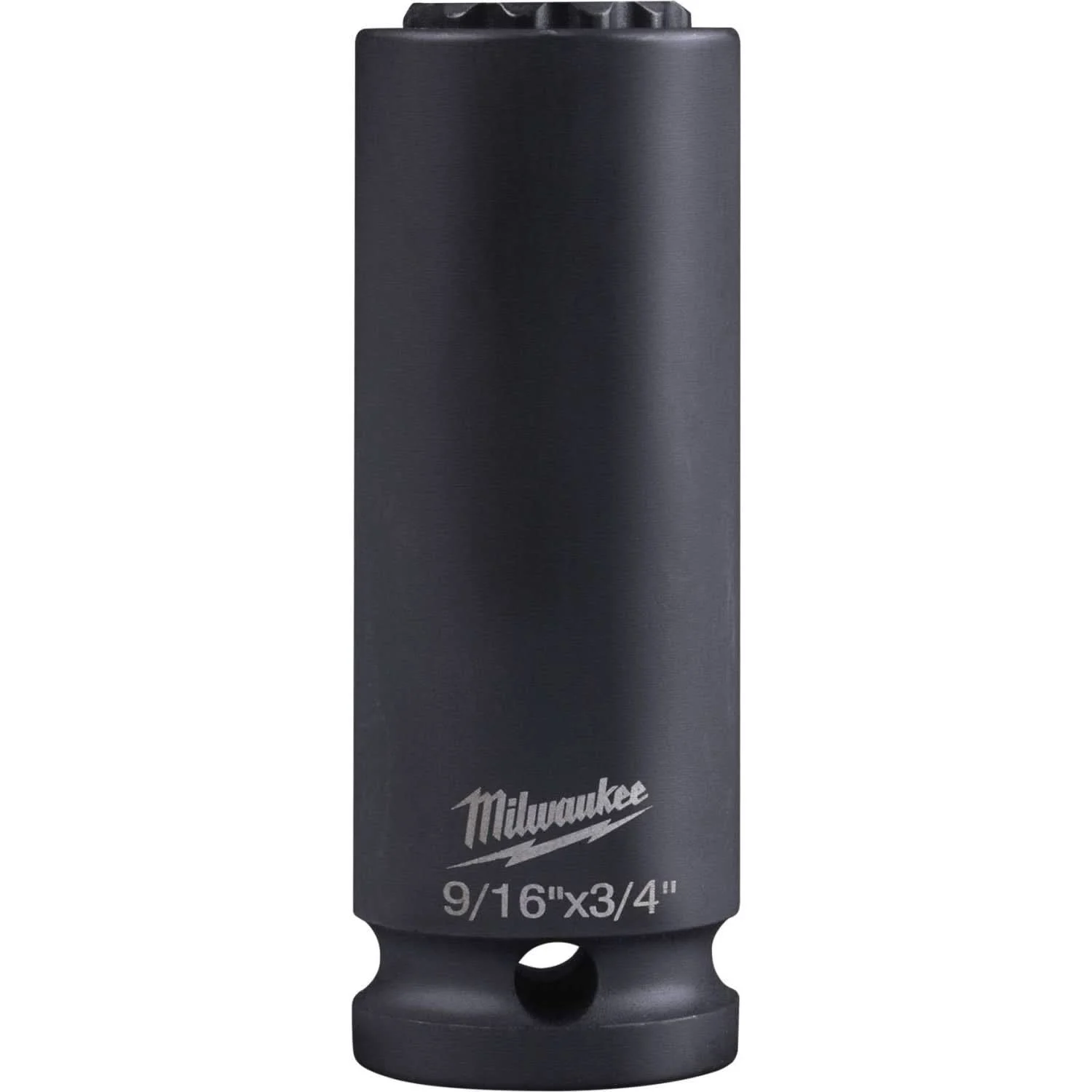 Milwaukee 49-66-5121 Shockwave Lineman's 12-Point 9/16"x3/4" 2-in-1 Socket