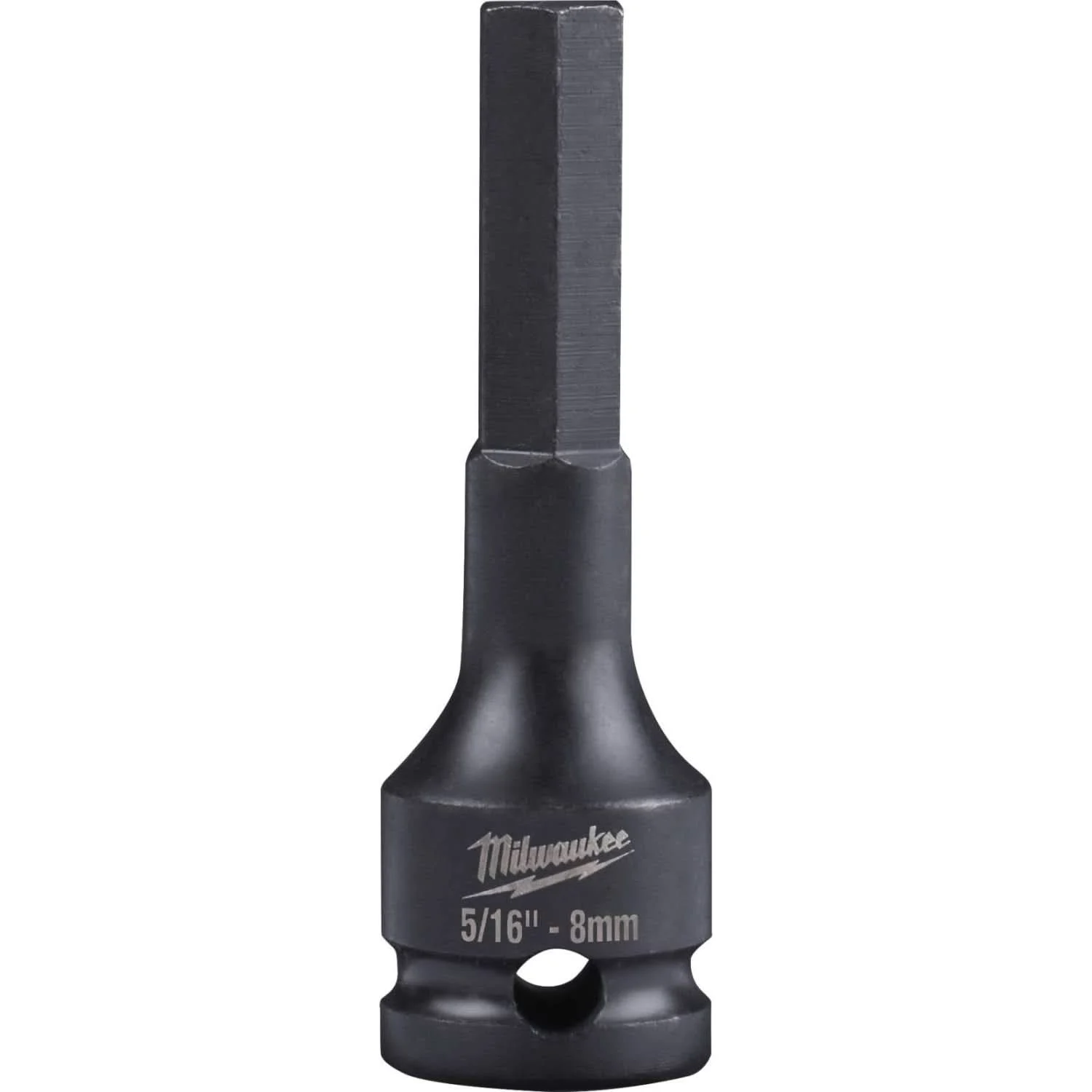 Milwaukee 49-66-5151 Shockwave Lineman's 3/8" Drive 5/16" - 8mm Hex Bit Socket