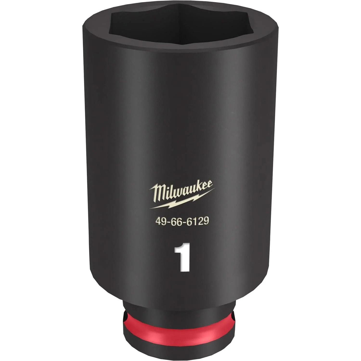 Milwaukee 49-66-6129 SHOCKWAVE Impact Duty 3/8-Inch Drive 1-Inch Deep 6 Point Socket