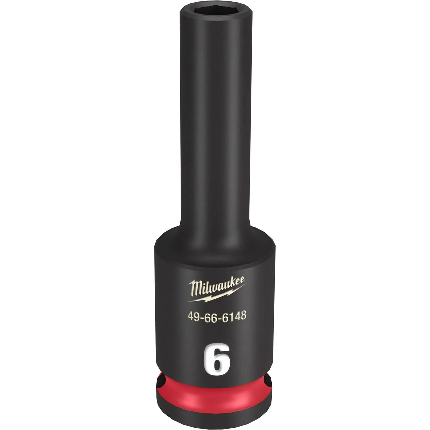 Milwaukee 49-66-6148 SHOCKWAVE Impact Duty 3/8-Inch Drive 6MM Deep 6 Point Socket
