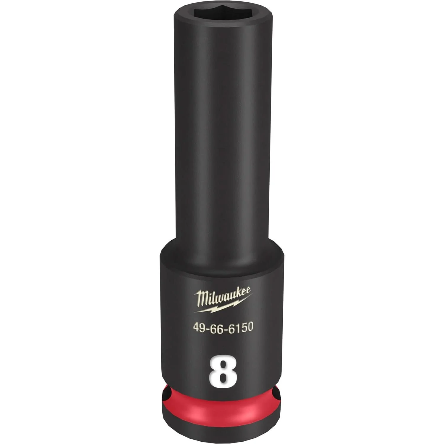 Milwaukee 49-66-6150 SHOCKWAVE Impact Duty 3/8-Inch Drive 8MM Deep 6 Point Socket