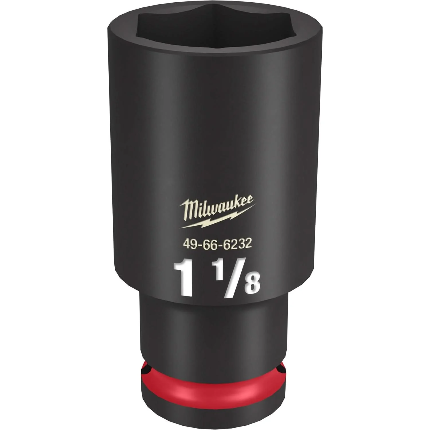 Milwaukee 49-66-6232 SHOCKWAVE Impact Duty 1/2-Inch Drive 1-1/8-Inch Deep 6 Point Socket