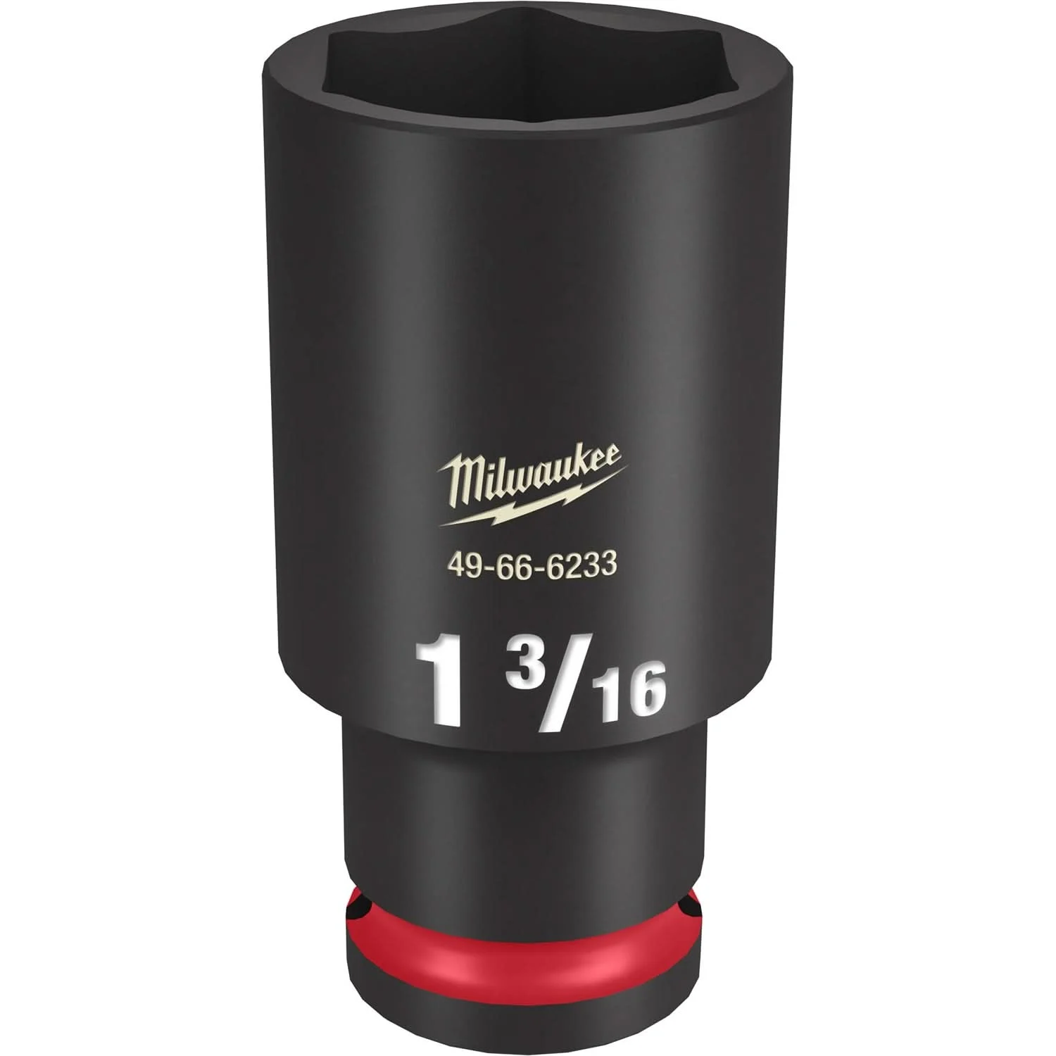 Milwaukee 49-66-6233 SHOCKWAVE Impact Duty 1/2-Inch Drive 1-3/16-Inch Deep 6 Point Socket