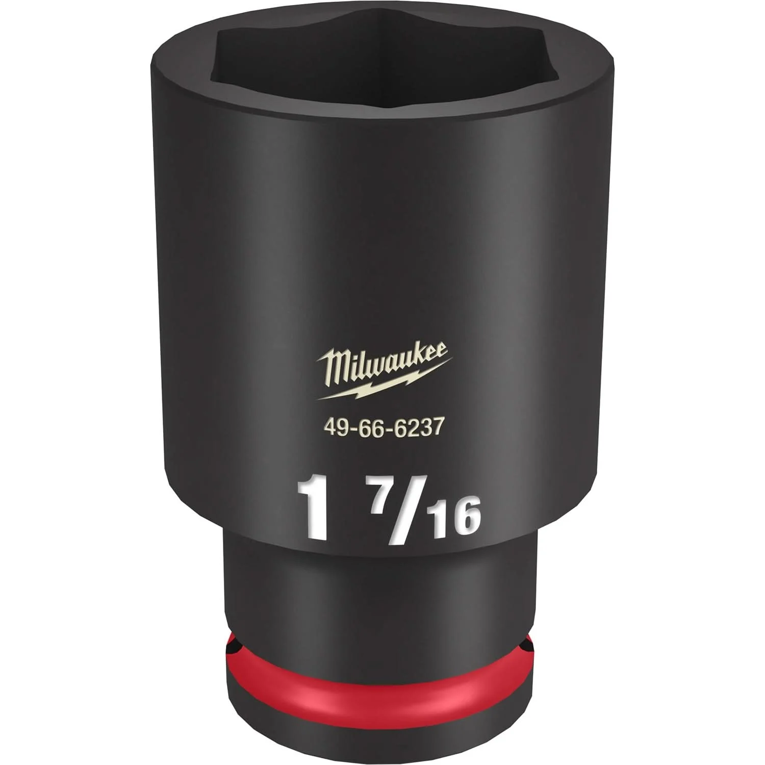 Milwaukee 49-66-6237 SHOCKWAVE Impact Duty 1/2-Inch Drive 1-7/16-Inch Deep 6 Point Socket