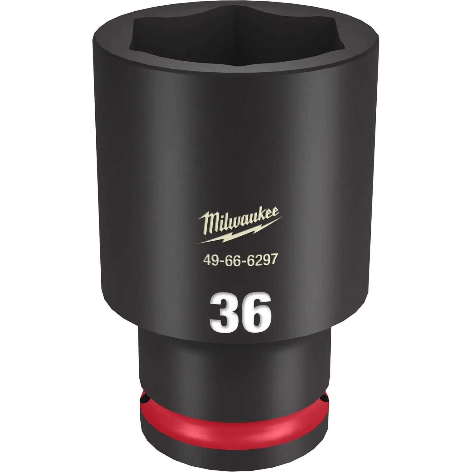 Milwaukee 49-66-6297 SHOCKWAVE Impact Duty 1/2-Inch Drive 36MM Deep 6 Point Socket