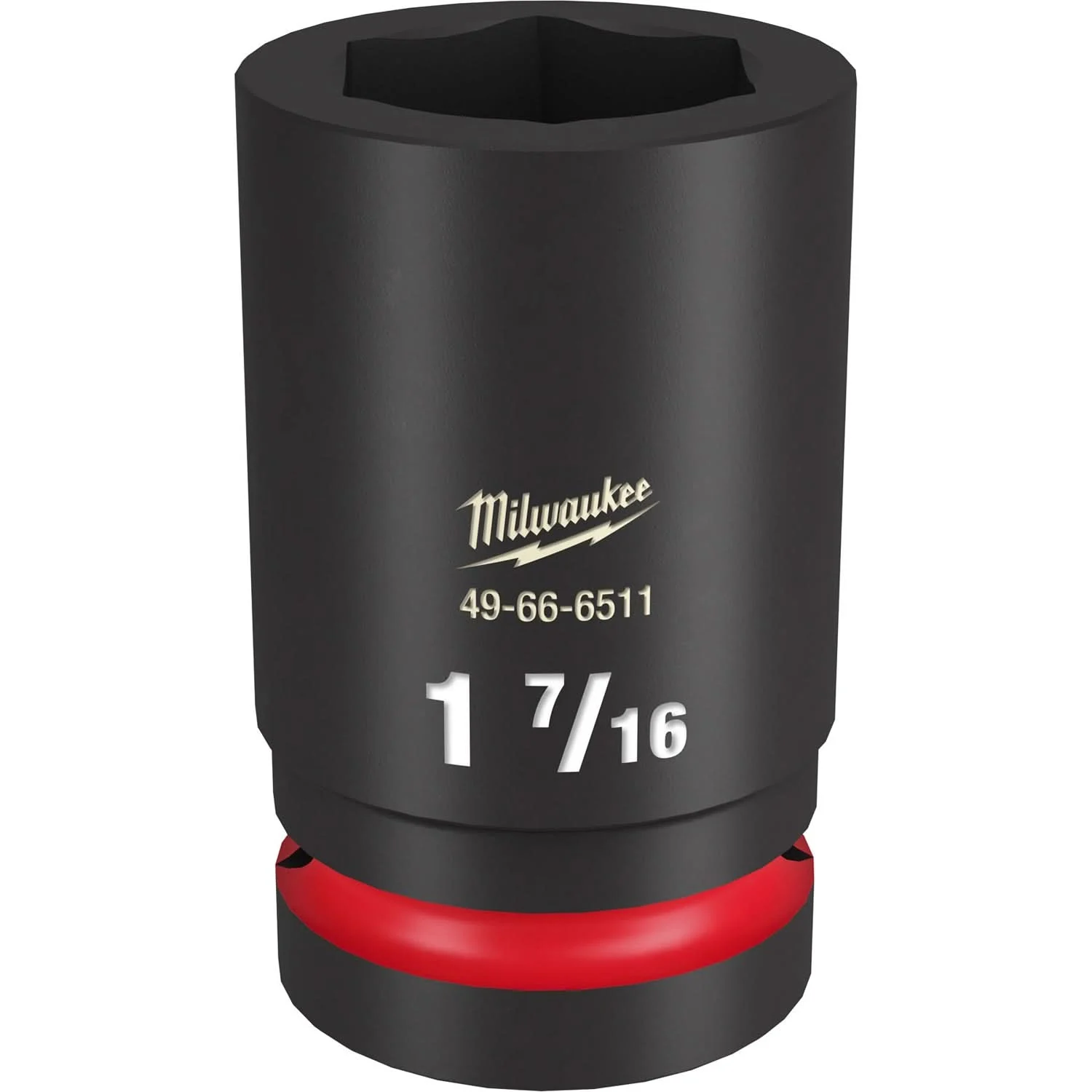 Milwaukee 49-66-6511 SHOCKWAVE Impact Duty 1-Inch Drive 1-7/16-Inch Deep 6 Point Socket