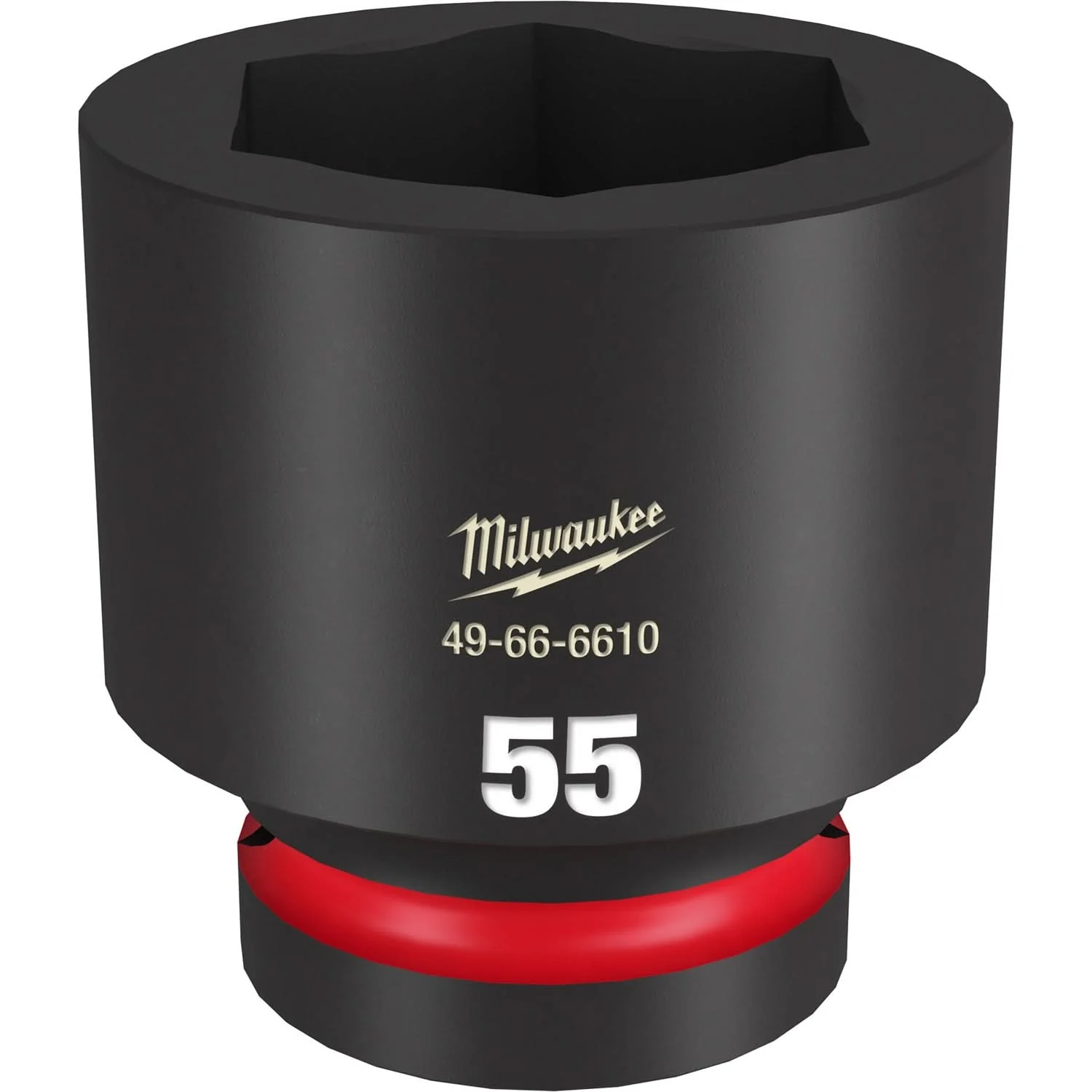 Milwaukee 49-66-6610 SHOCKWAVE Impact Duty 1-Inch Drive 55MM Standard 6 Point Socket