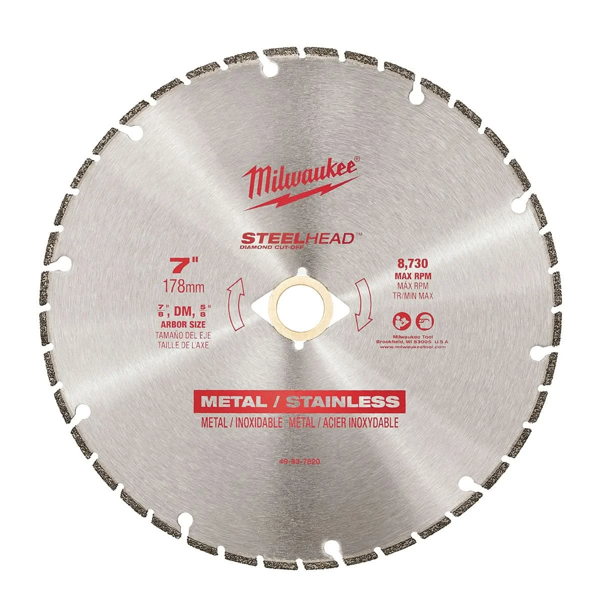 Milwaukee 49-93-7820 7" SteelHead Diamond Cut-Off