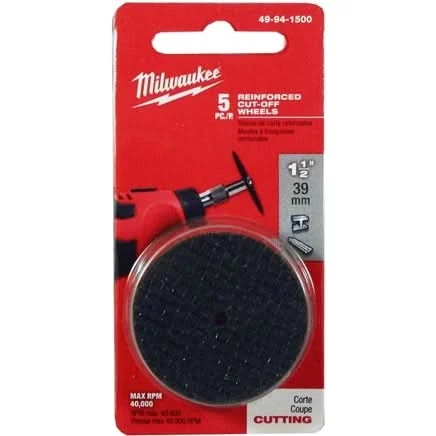 Milwaukee 49-94-1500 1-1/2" Reinforced Cut-Off Wheels
