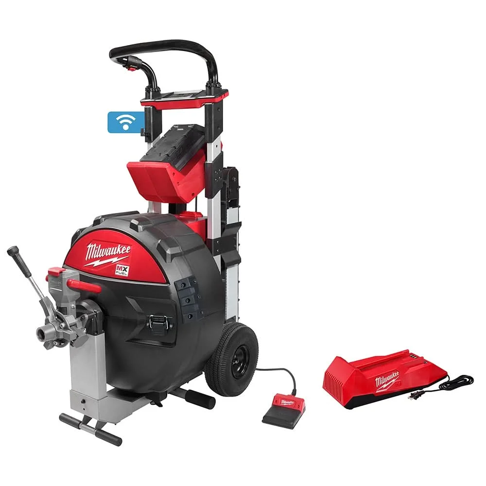 Milwaukee MXF501-1CP MX FUEL Cordless ONE-KEY Sewer Drum Machine w/ POWERTREDZ