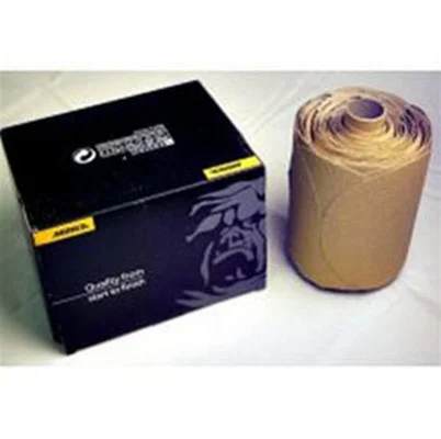 Mirka Abrasives 23-314-320 Gold 5" PSA Linkrol Discs, 100/Roll, 320-Grit