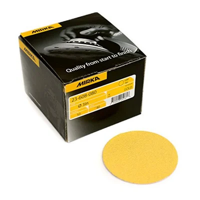 Mirka Abrasives 23-608-320 320 Grit 3" Grip Disc