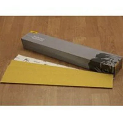 Mirka Abrasives 23-663-080 80E Grit 16-1/2X2-3/4 Gold Grip File Sheet 50/Box
