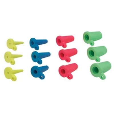 Mityvac Vacuum Line Caps 12-Pack Color-Coded For 5/32"-1/2" ID Lines (MVA6004)