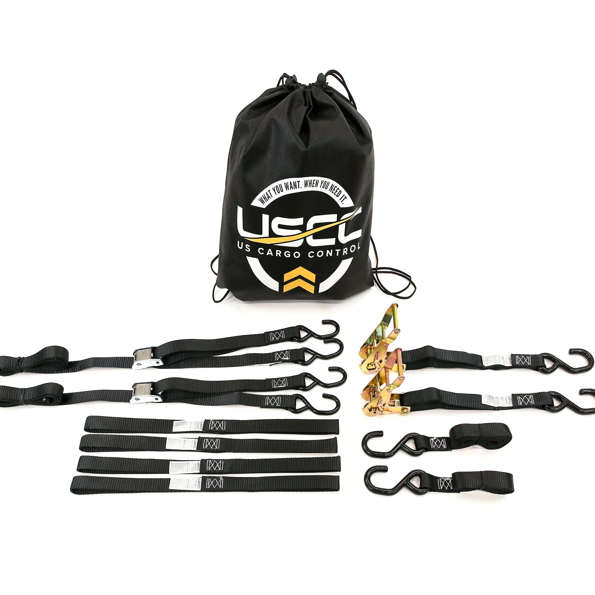 Motorcycle Combo Strap Tie Down Kit