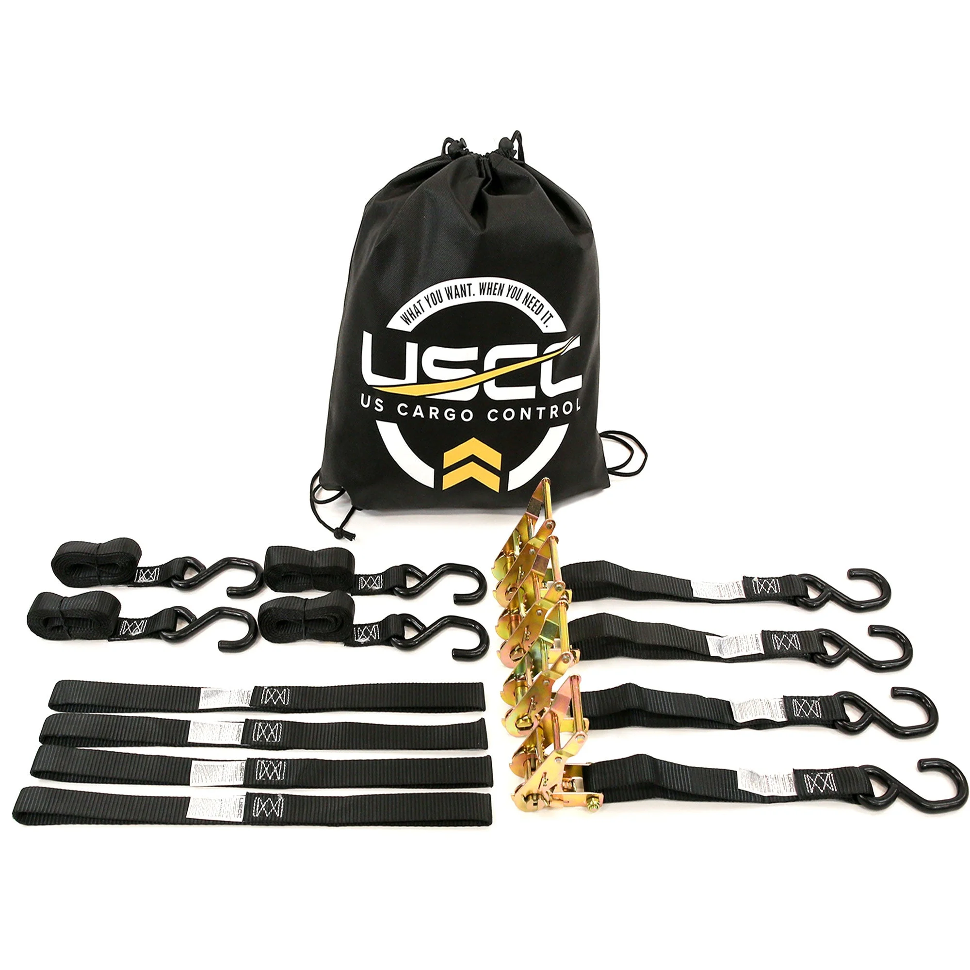 Motorcycle Ratchet Strap Tie Down Kit
