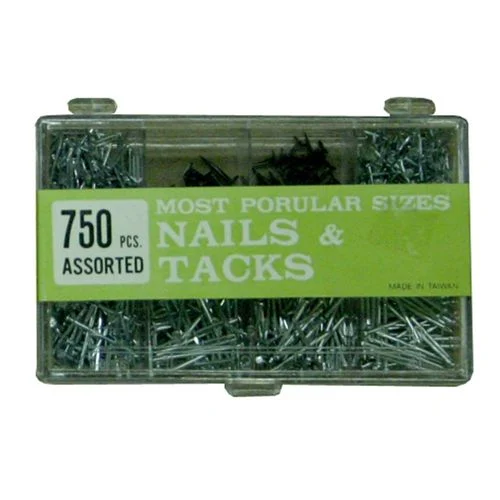 Nail and Tack Assortment, 750 Piece