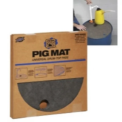 New Pig Pig Mat Drum Top Absorbent Pads 20-Pk Polypropylene 55-Gal Drums (25103)