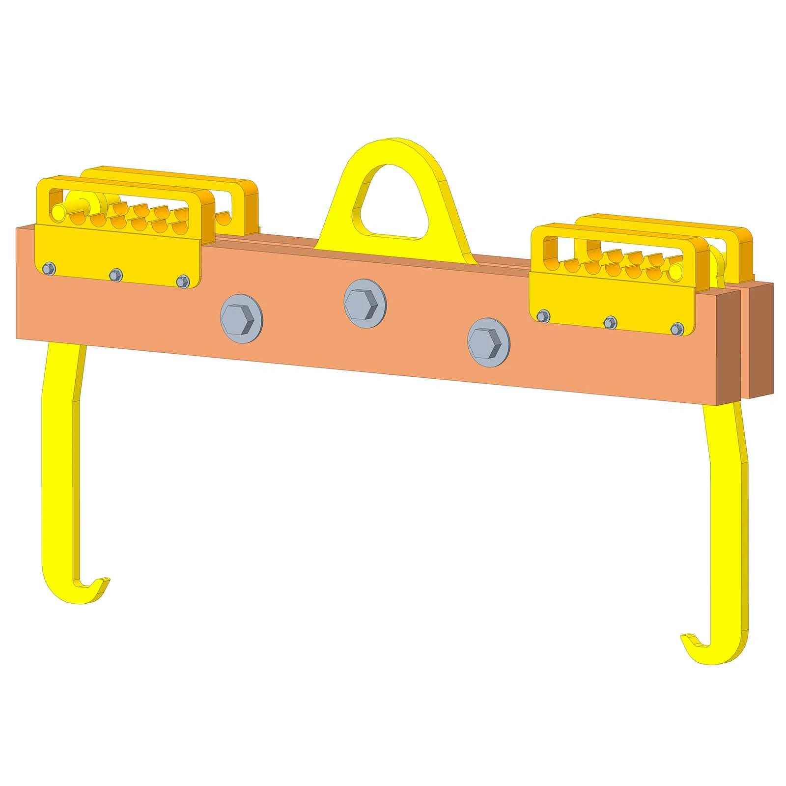 Non-Conductive Lifting Beam -2,000 lb Capacity - 2.5' Max Spread