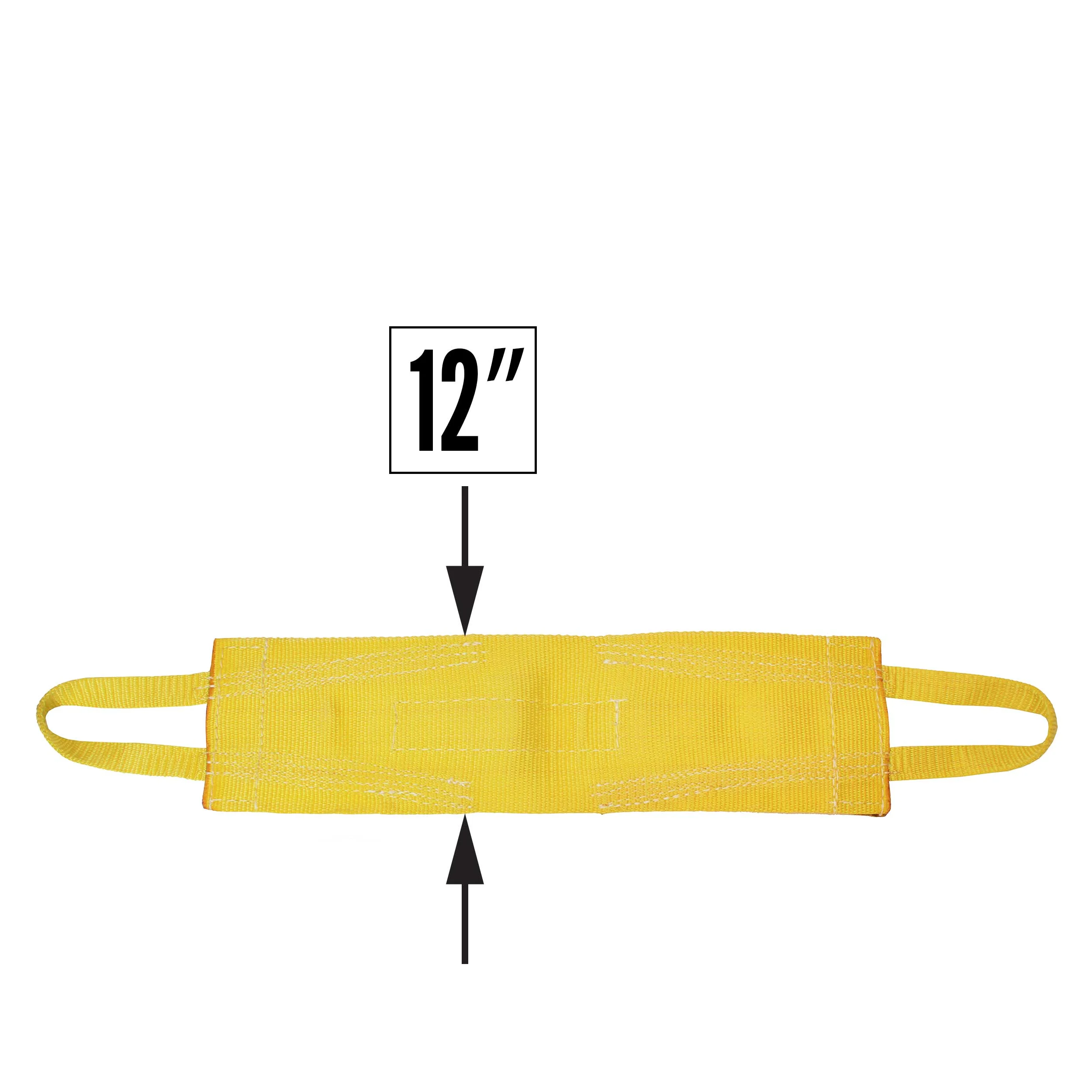 Nylon Lifting Sling - Attached Eye Wide - 12" x6' - 1-ply