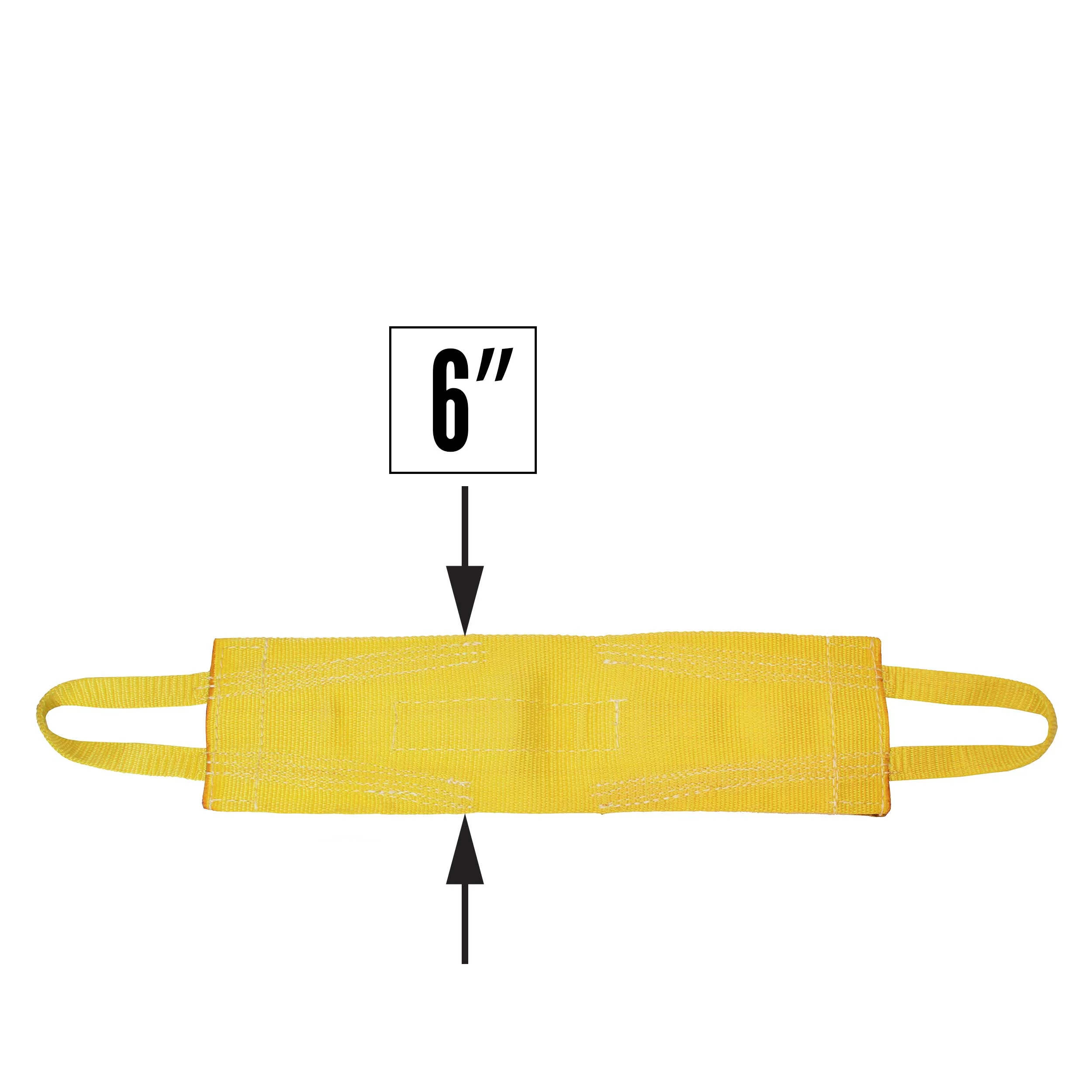 Nylon Lifting Sling - Attached Eye Wide - 6" x6' - 1-ply