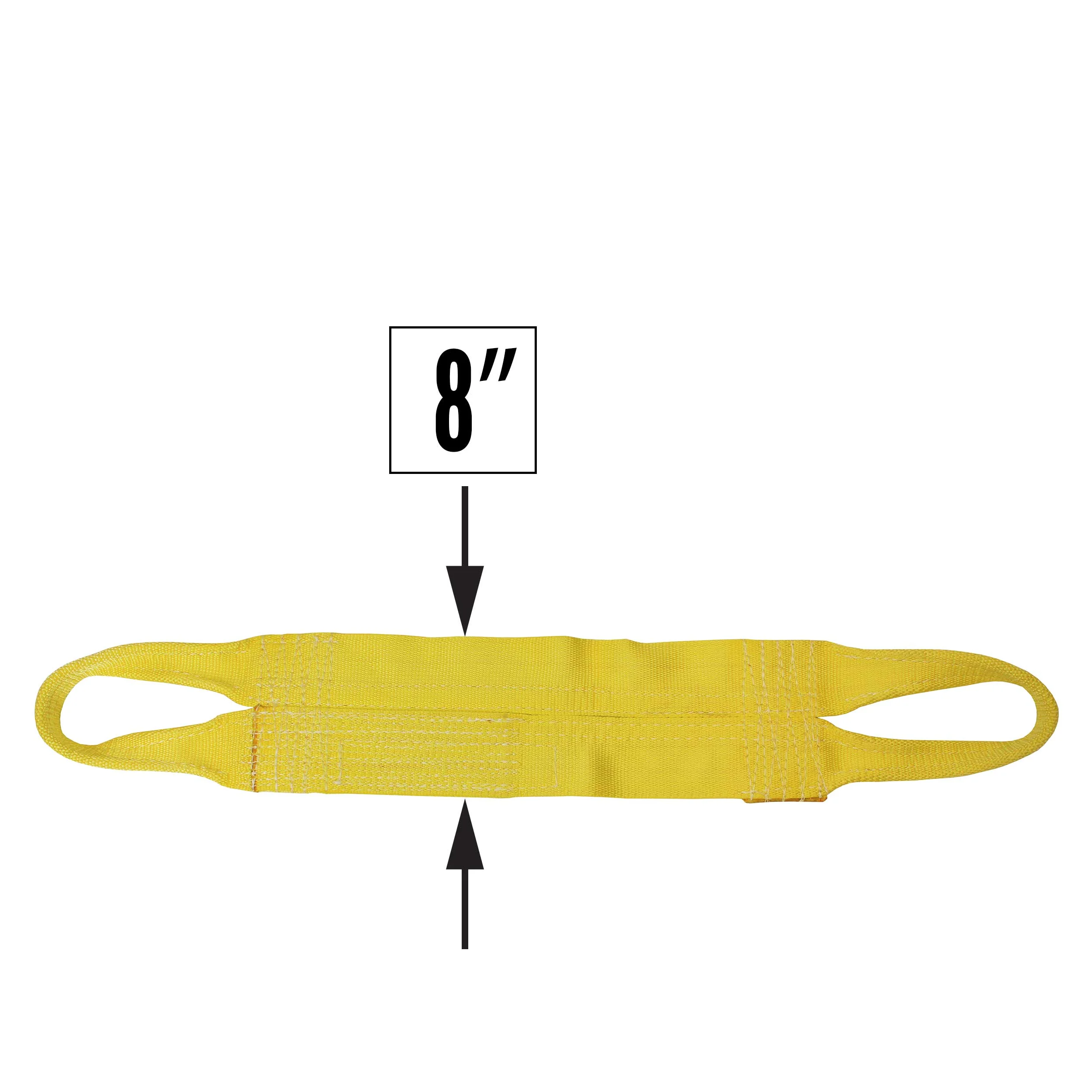 Nylon Lifting Sling - Continuous Eye Wide - 8" x4' - 1-ply