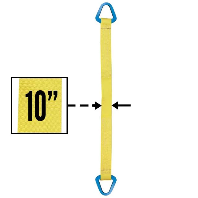 Nylon Lifting Sling - Triangle - 10" x20' - 2-ply