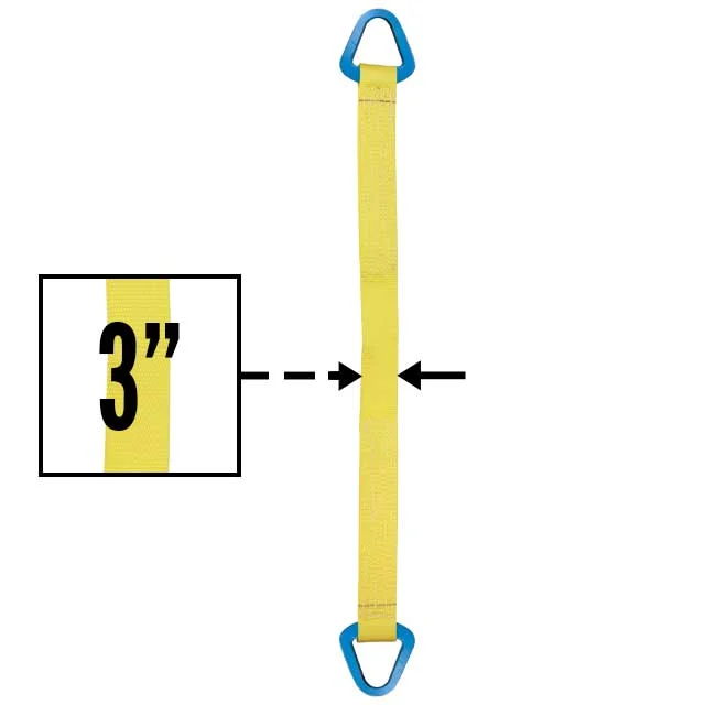 Nylon Lifting Sling - Triangle - 3" x4' - 1-ply