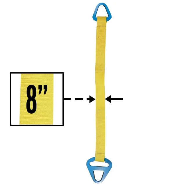 Nylon Lifting Sling - Triangle Choker - 8" x10' - 2-ply