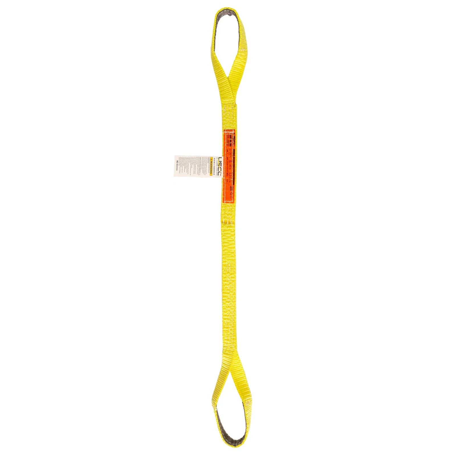 Nylon Lifting Sling - Twisted Eye & Eye | Reinforced Eyes - 1" x14' - 1-ply