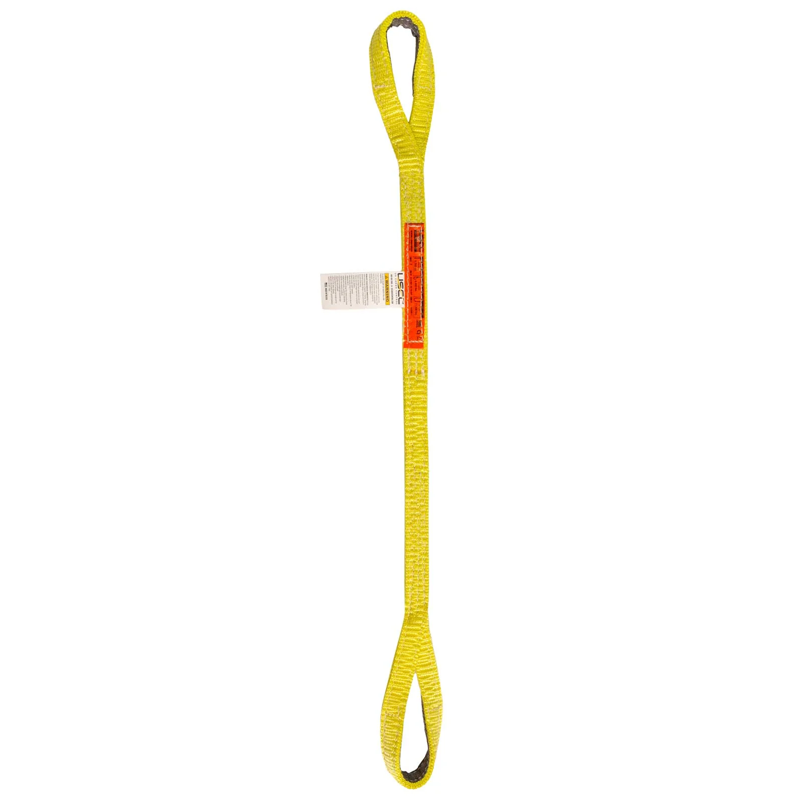 Nylon Lifting Sling - Twisted Eye & Eye | Reinforced Eyes - 2" x3' - 4-ply